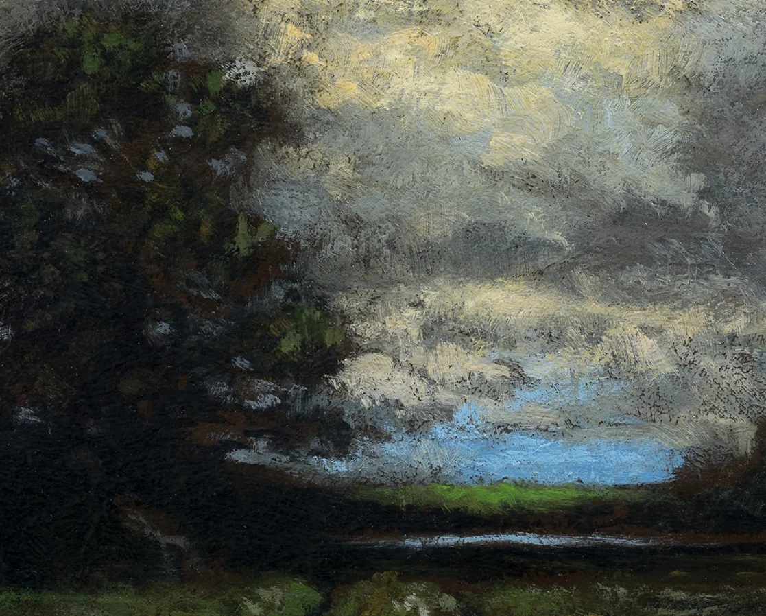 Study after: Alexander Wyant Landscape by M Francis McCarthy - 8x10 (Detail)