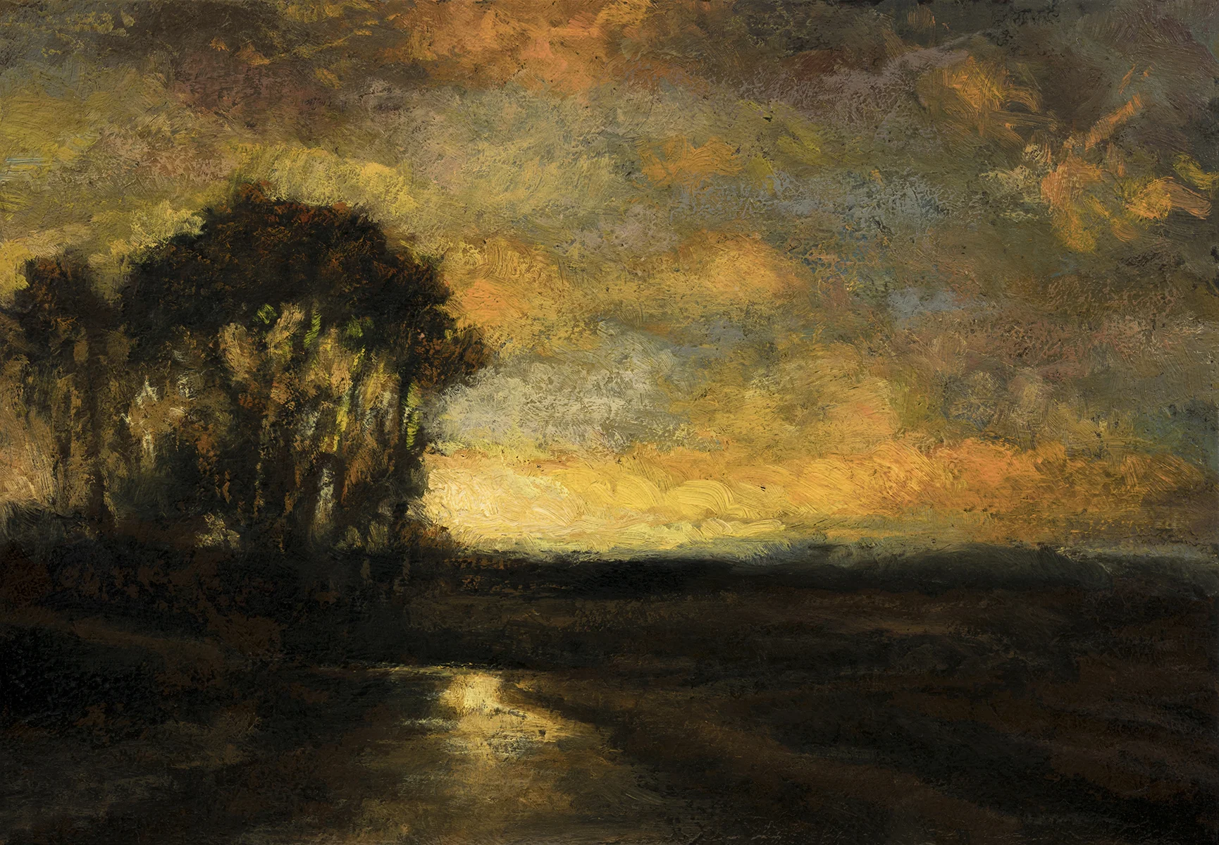 Study after: Charles Appel Landscape by M Francis McCarthy - 7x10 Oil on Wood Panel