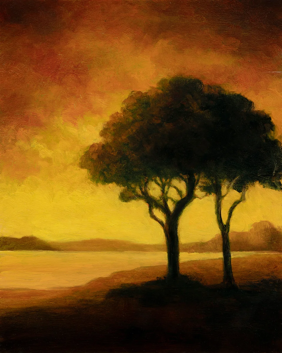 One Tree Point by M Francis McCarthy - 8x10 Oil on Wood Panel