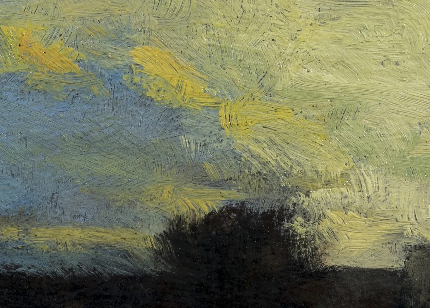 Study after: Bruce Crane River Landscape by M Francis McCarthy - 5x7 (Detail 2)