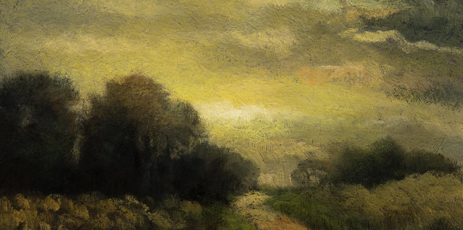 Evening Haze by M Francis McCarthy - 5x10 (Detail)