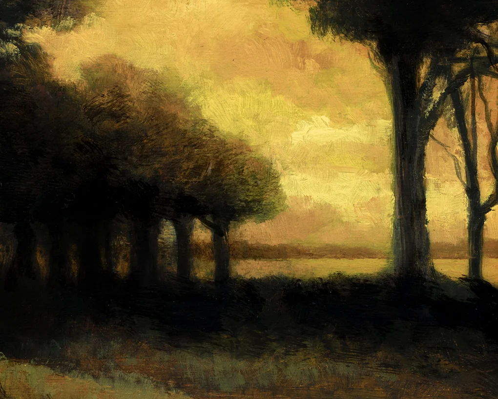 Woodland Brook at Sunset by M Francis McCarthy - 8x10 (Detail)