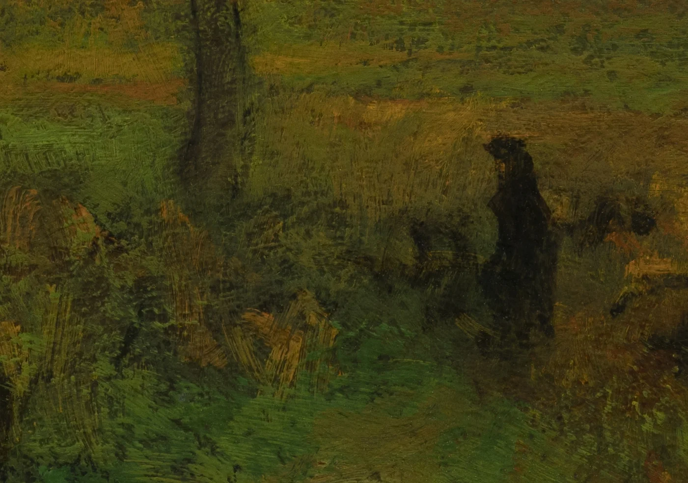 Study after George Inness - Sunrise by M Francis McCarthy - 7x10 (Detail 2)