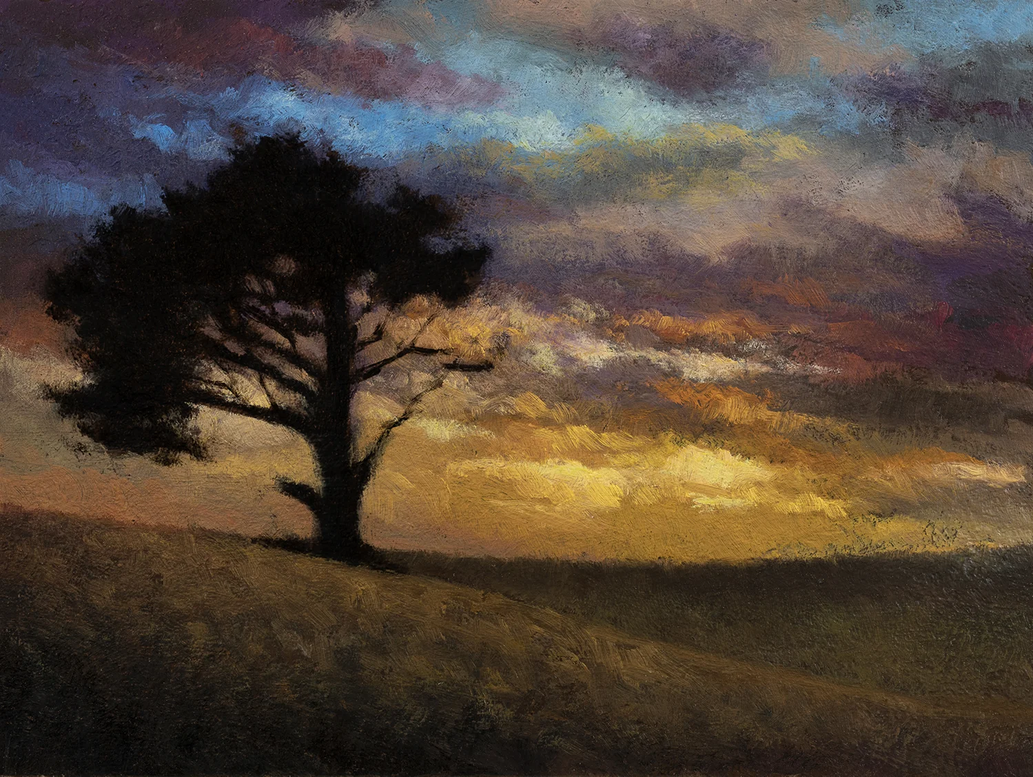 Twilight Color by M Francis McCarthy - 6x8 Oil on Wood Panel