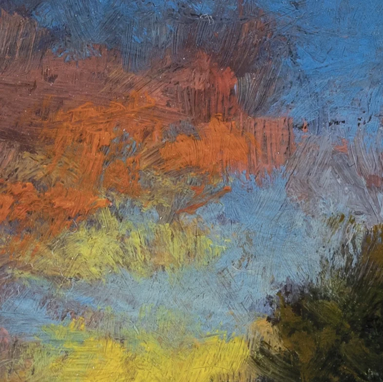 Morning Stream by M Francis McCarthy - 3½x3½ (Detail 2)