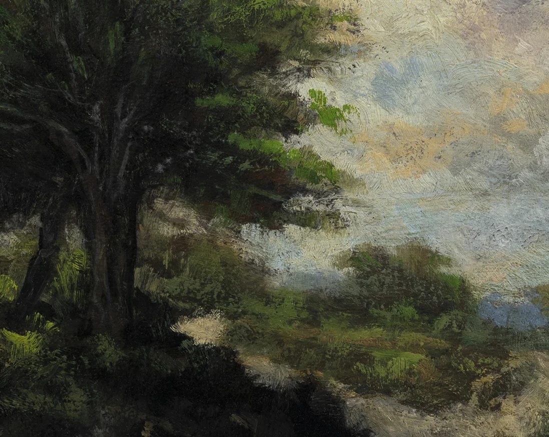 Study after Jacob van Ruisdael Landscape by M Francis McCarthy - 8x10 (Detail)