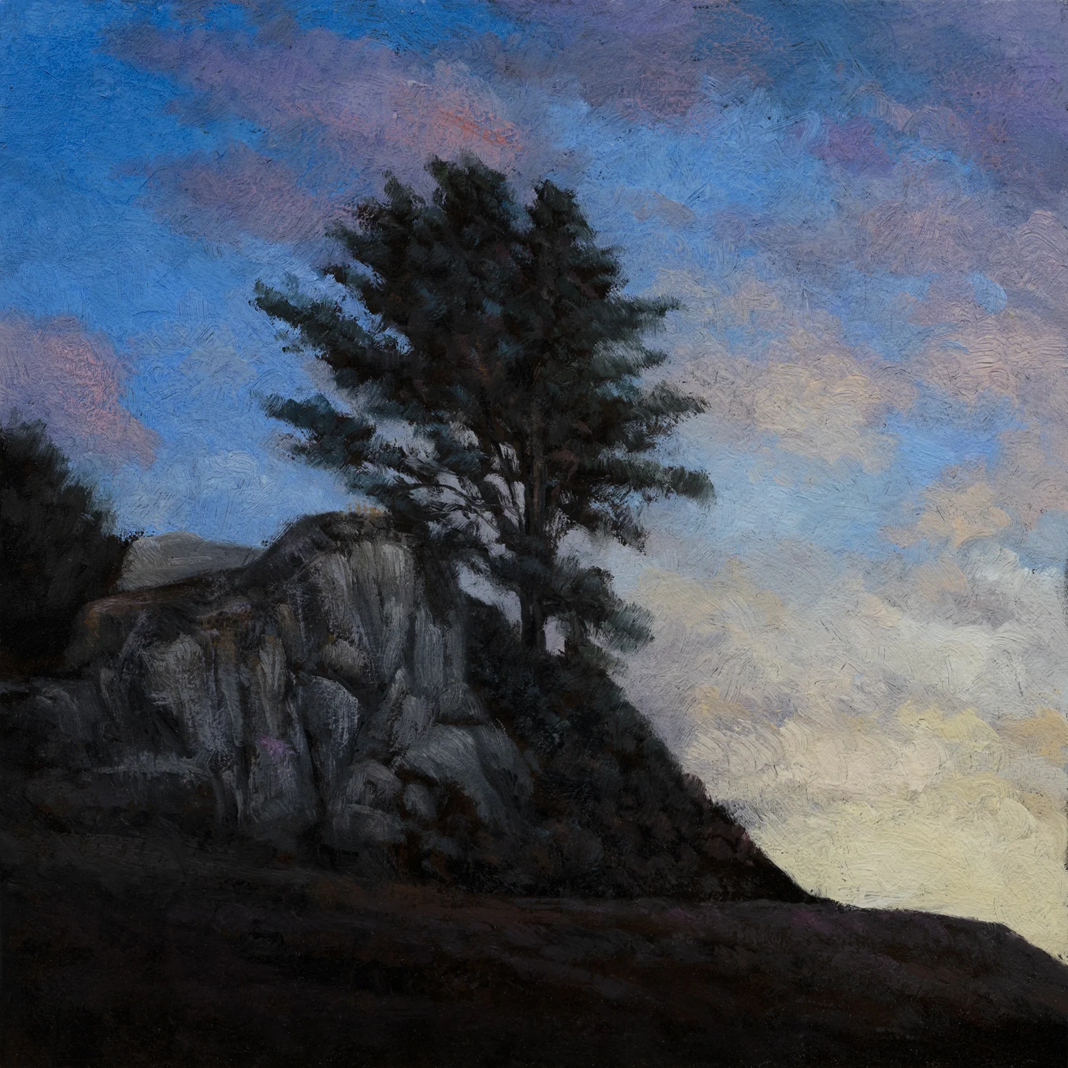Evening is Coming by M Francis McCarthy - 8x8 Oil on Wood Panel