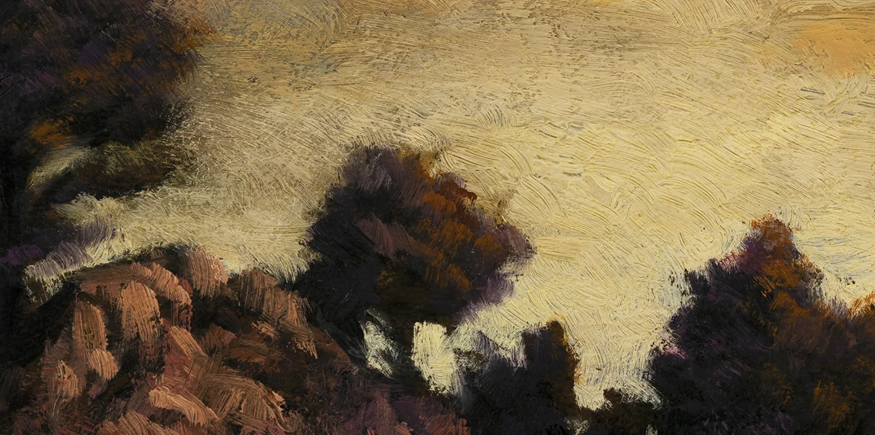 Close to Dusk by M Francis McCarthy - 5x10 (Detail)
