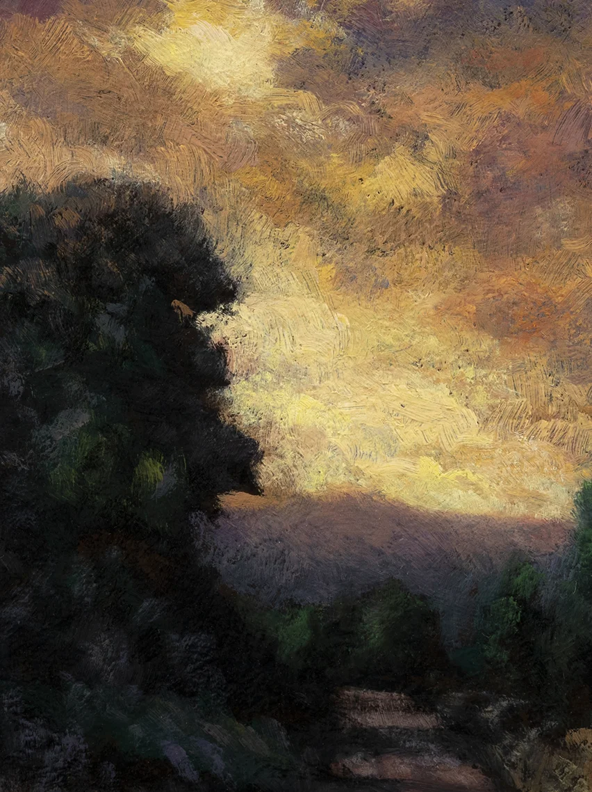 Light through the Storm by M Francis McCarthy - 6x8 (Detail)