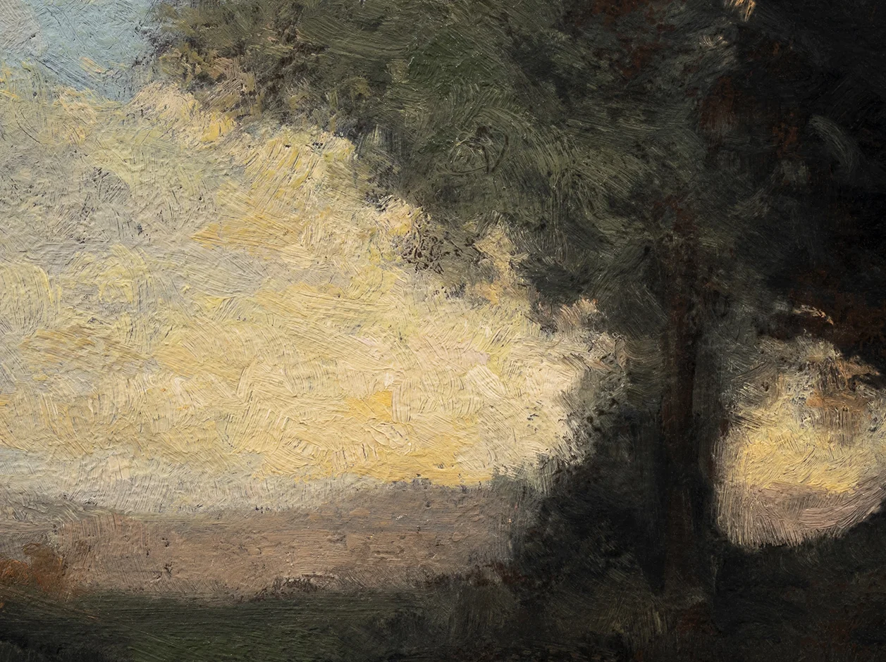 Study after: Camille Corot 'Landscape' by M Francis McCarthy -6x8 (Detail)