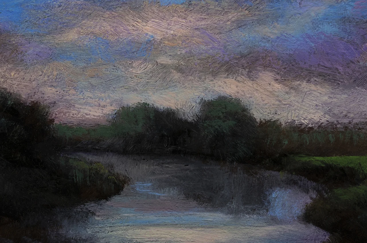 Morning Lake by M Francis McCarthy - 4x6 (detail)