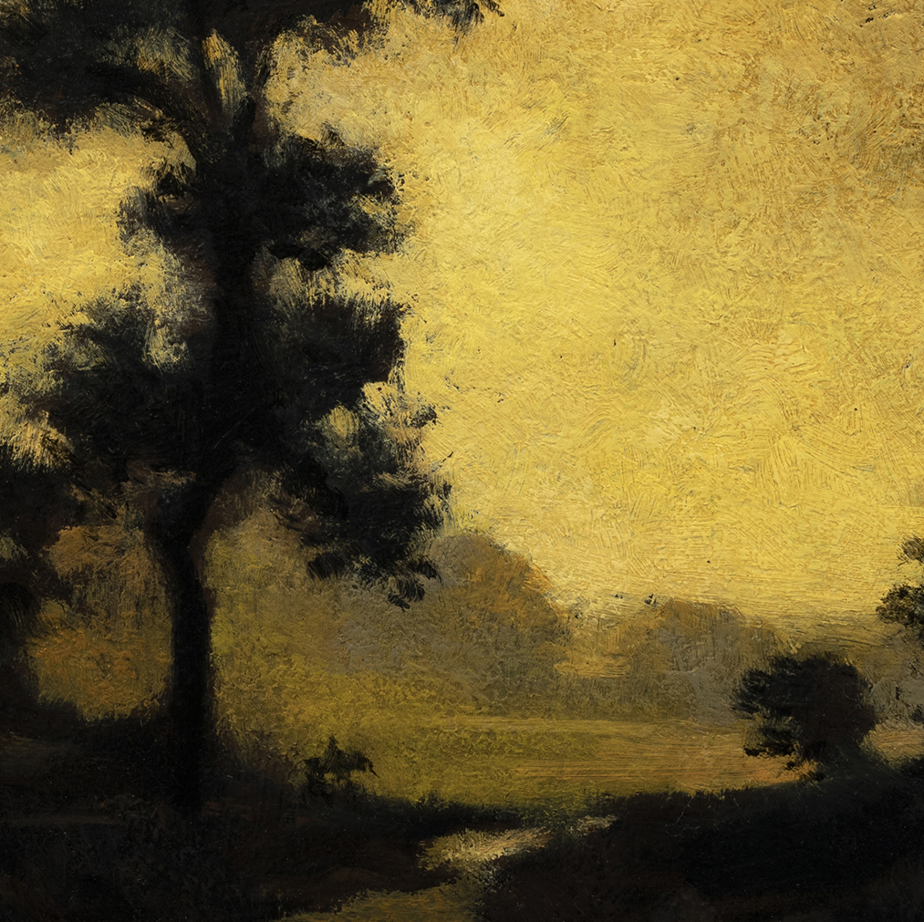 Study after Ralph Albert Blakelock Moonlight by M Francis McCarthy - 8x8 (Detail)