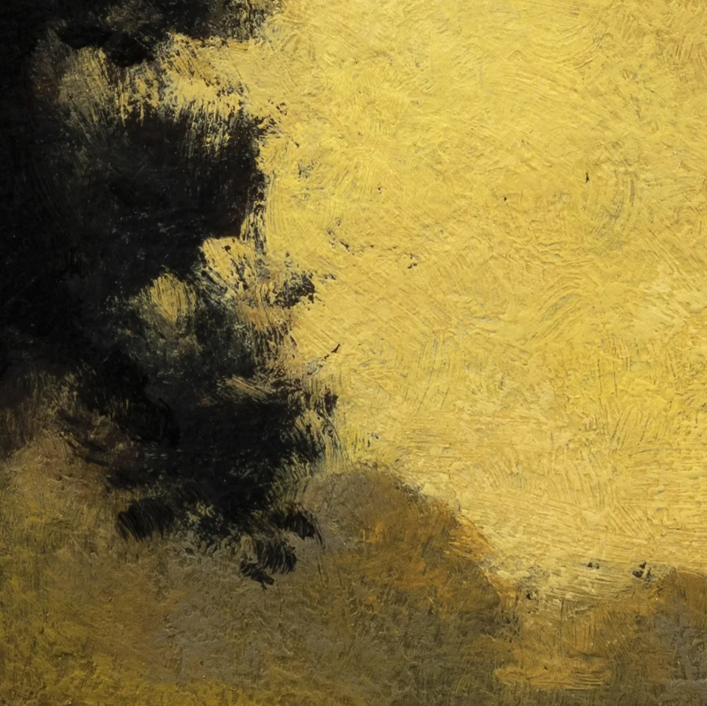 Study after Ralph Albert Blakelock Moonlight by M Francis McCarthy - 8x8 (Detail 2)