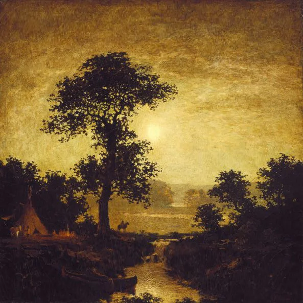 Ralph Albert Blakelock Moonlight (Original)