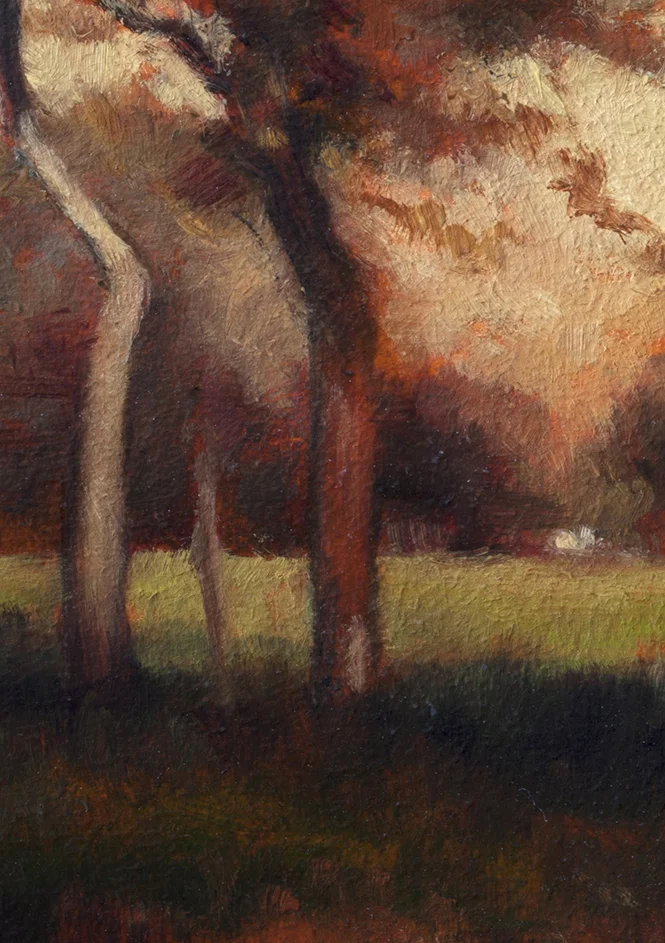 Study after: George Inness California by M Francis McCarthy - 5x7 (Detail)