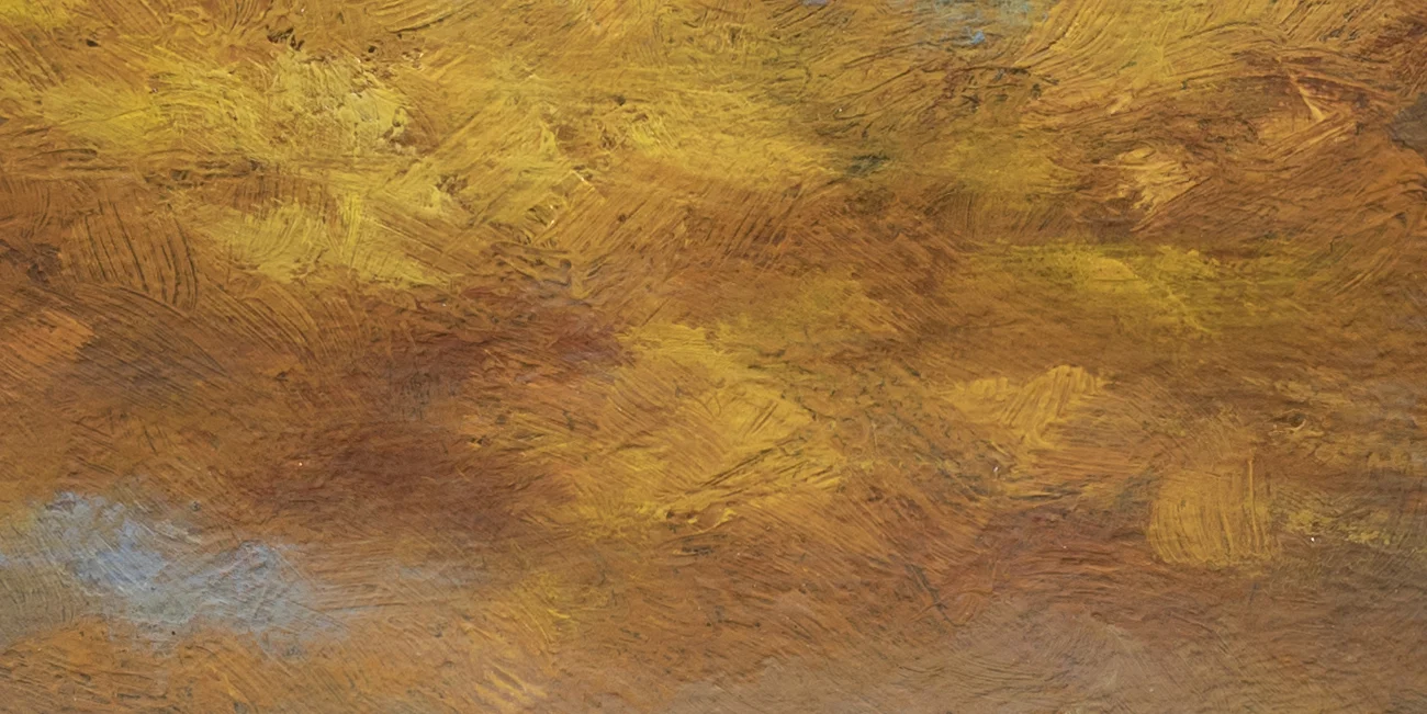 Sunset after a Storm by M Francis McCarthy - 7x14 (Detail 2)