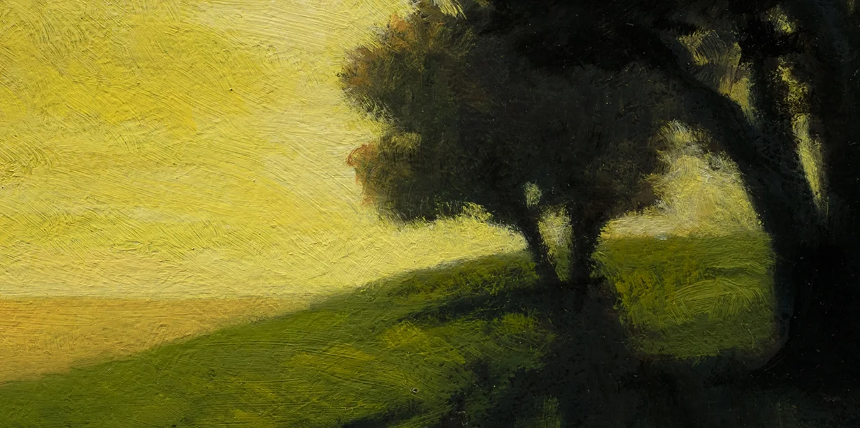 Bay at Dusk by M Francis McCarthy - 5x10 (Detail)