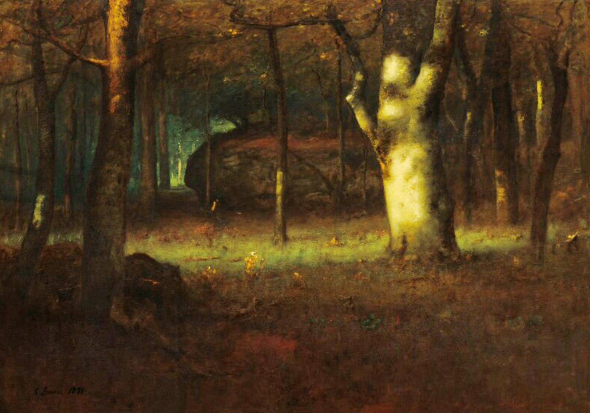 George Inness Sunset in the Woods (Original)