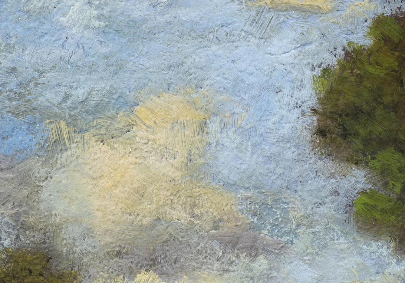 Study after: George Inness Spirit of Autumn by M Francis McCarthy - 7x10 (Detail 2)