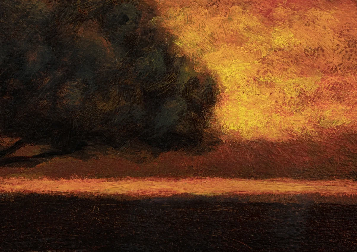 'Clearing up' by M Francis McCarthy - 5x7 (Detail)