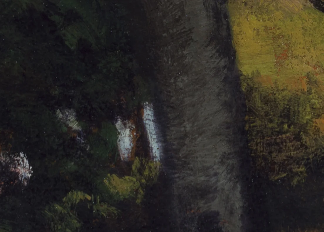 Study after: Robert Minor - Landscape by M Francis McCarthy - 5x7 (Detail 2)
