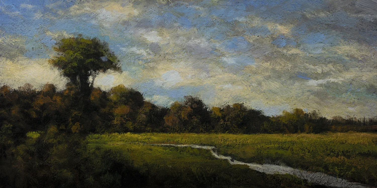 Afternoon Stream by M Francis McCarthy - 5x10 Oil on Wood Panel