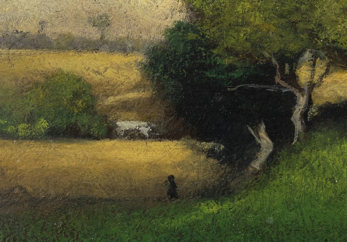 Study after George Inness The Storm by M Francis McCarthy - 7x10 (Detail)
