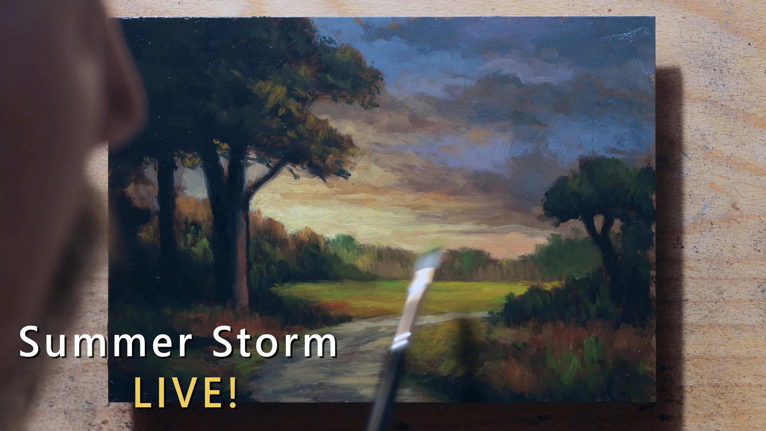 Summer Storm (Over the Paddock) 5x7