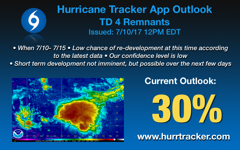 Non-official outlook from us here at the Hurricane Tracker App