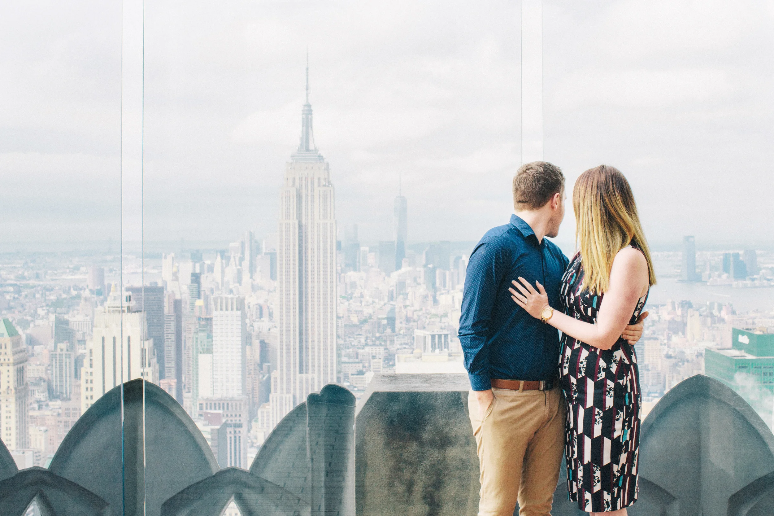 {ENGAGED} Jonathon + Grace | Top of the Rock, Rockefeller Center, NYC