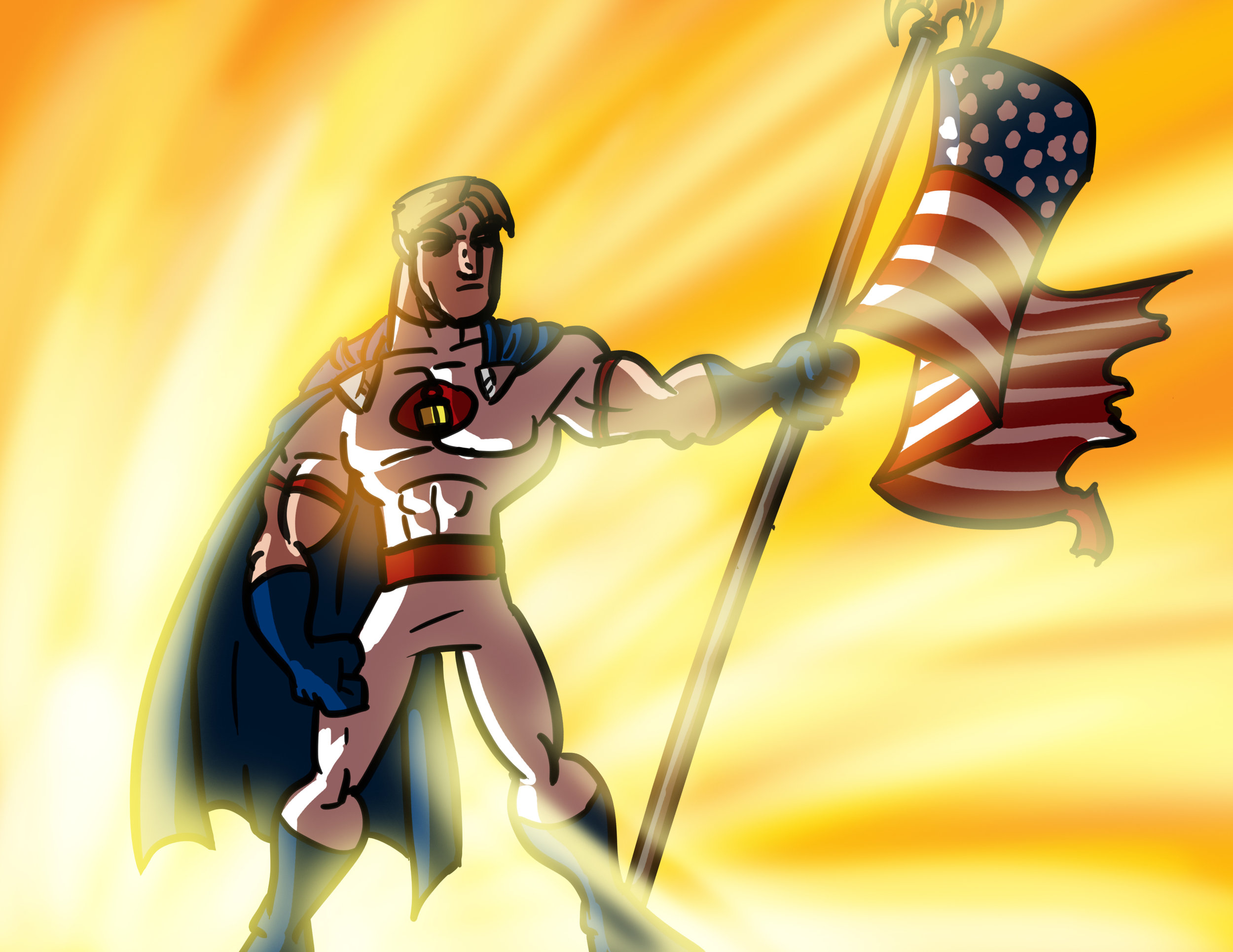 For freedom, for liberty, for justice . . . for America!