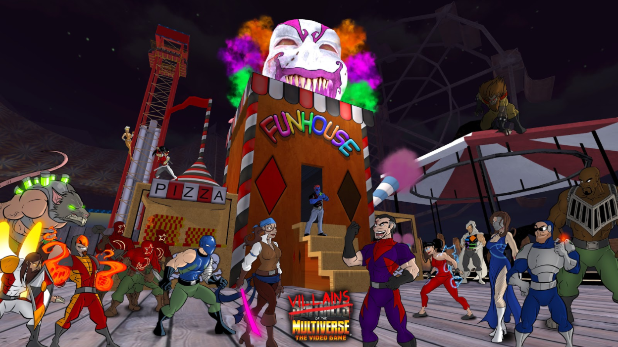 These folks appear to throwing some kind of party at the carnival!
