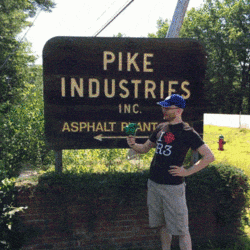 John at Pike Industries with his handy dandy Impromtu Invention