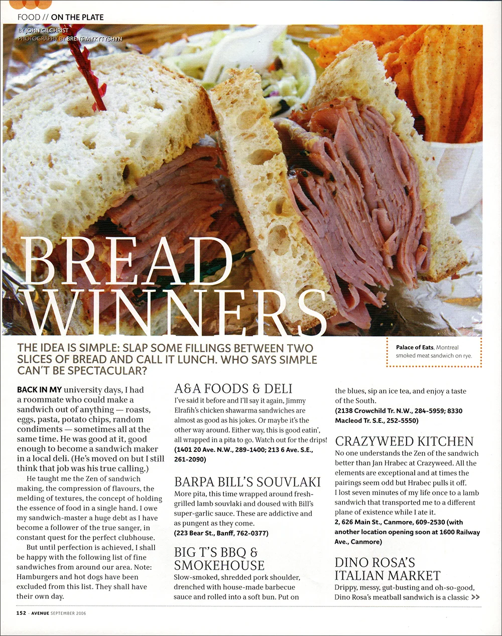 Avenue - Food Feature
