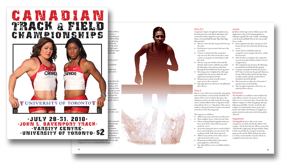 Canadian Track and Field Championship - Event Program