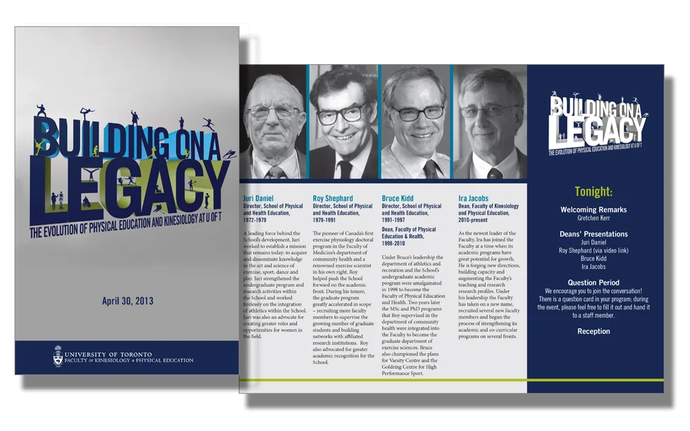 Building a Legacy - Event Program