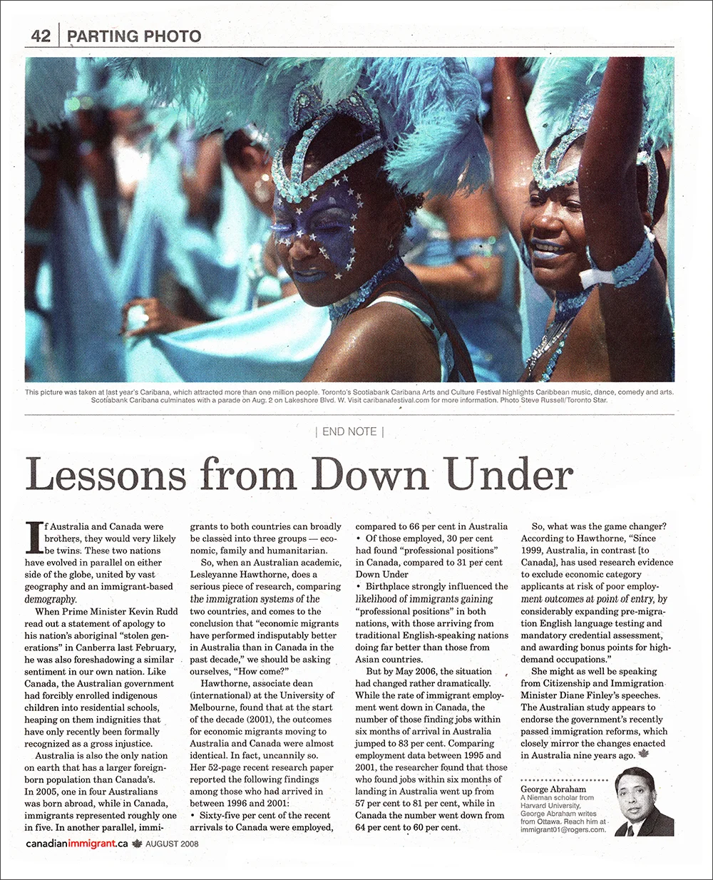 Canadian Immigrant  - Editorial