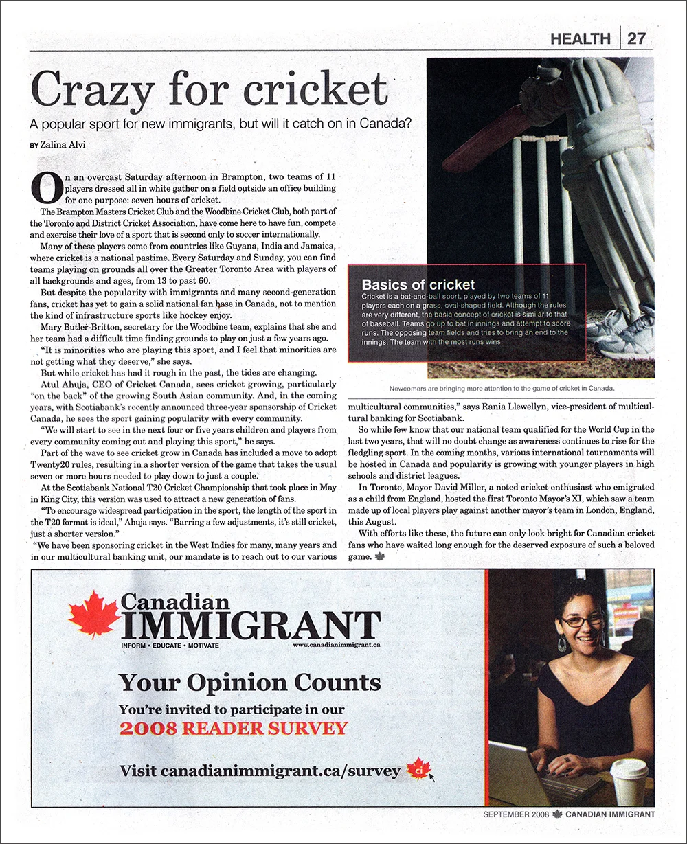 Canadian Immigrant  - Editorial