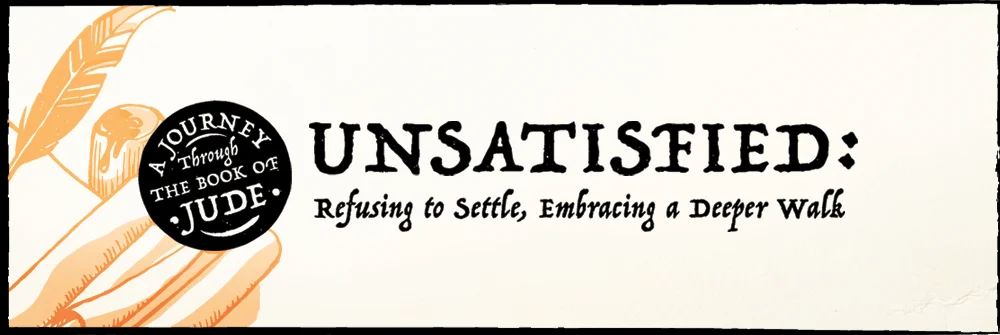 No one wants to settle. It’s not something anyone ever sets out to do. And yet we find ourselves settling all the time. Sadly, this is often most true of our lives of following Jesus. In the obscure, often-missed book called Jude, we find a treasure trove of encouragement, challenge, and practical help for embracing a deeper walk as we pursue a life that looks more and more Christ-like day by day. In this teaching series, we explore the timeless truths of this ancient letter and discover how they can propel us toward transformation. Sunday June 11th - As we kick off this series, we’ll discover the powerful call to leave behind the nominal Christian life and pursue depth in our pursuit of Jesus. Sunday June 18th - The most powerful thing about being human is the power to choose. We can choose to follow God or we can choose otherwise. Jude offers a sobering picture of the sort of life that results from choosing anything other than God. In this teaching we explore the choices before us, the sobering reality of some of those choices, and the opportunity we have to choose rightly. Sunday June 25th - “Be merciful to those who doubt; save others.” This is the calling and challenge offered in this portion of Jude. In this teaching we explore the powerful potential in living with generational perspective and pouring ourselves into the work of reaching generations that follow us, to help and guide them toward Jesus. Sunday July 2nd - God saves. Our hope rests in this tremendous truth. In spite of our faults and failures, we have a God who saves. This leads us into great joy. As we conclude our journey through Jude, in this teaching we explore, embrace, and celebrate the great hope and great joy we find in this powerful truth.