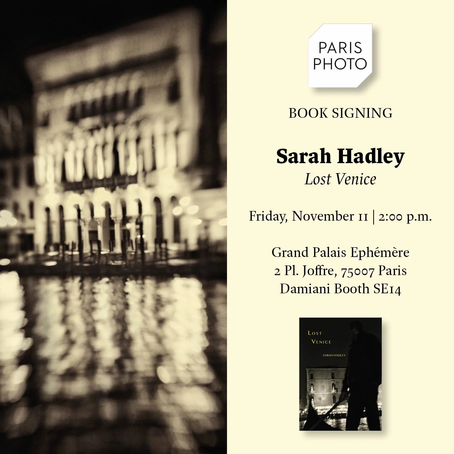 Lost Venice book signing at Paris Photo