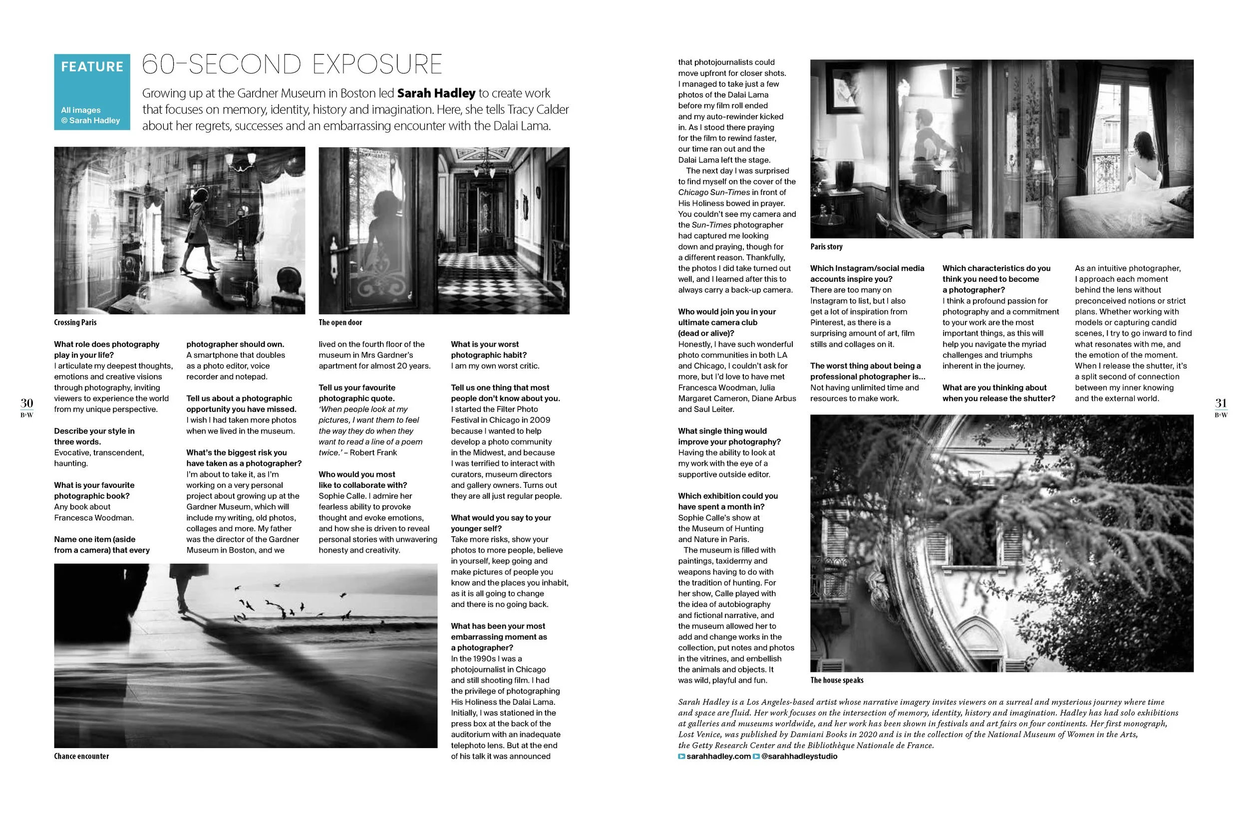 B+W Magazine Feature