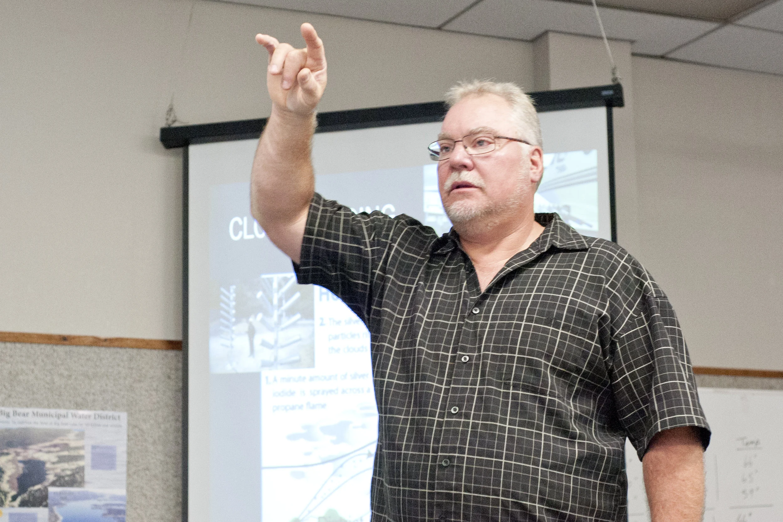 MWD General Manager answers resident questions during a 2016 board meeting. Stephenson said the scheduled board meeting in Alaska is not a Brown Act violation. 