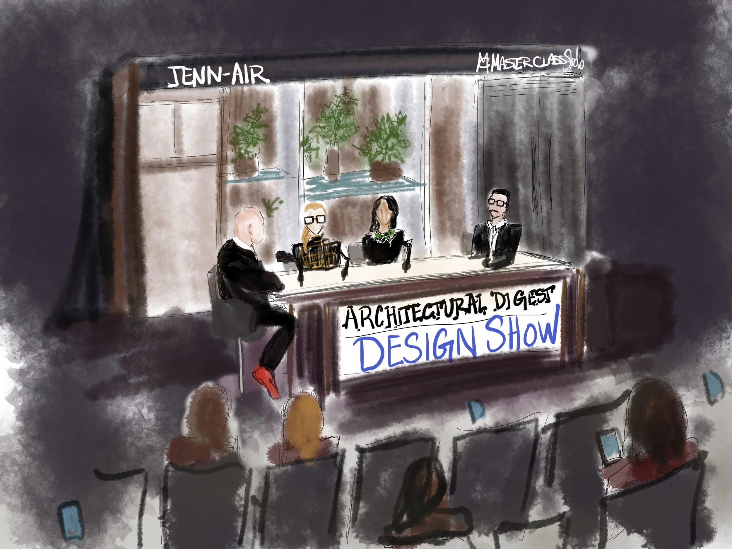 Lydia Marie Elizabeth Whos Afraid of the Contemporary Art Market Architectural Digest Design Show Panel Illustration at Jenn Air.jpg