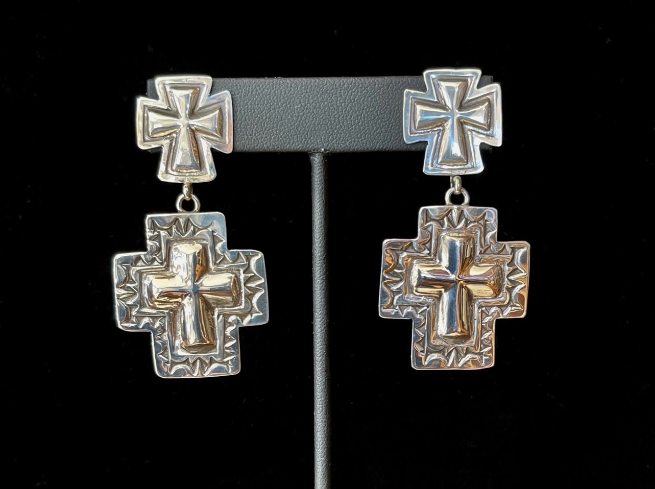 "Small Cross Earrings"