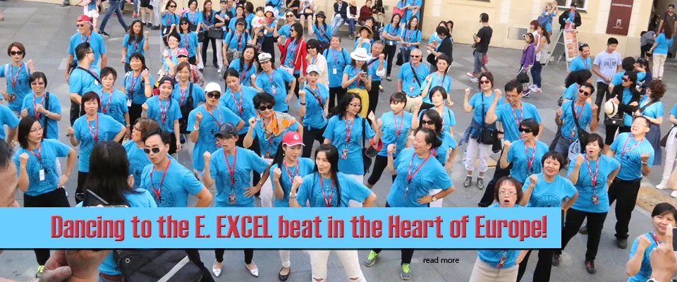 Dancing to the E. EXCEL beat in the Heart of Europe!