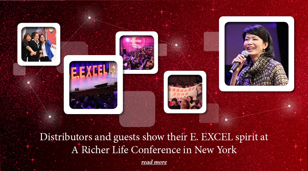 Distributors and guests show their E. EXCEL spirit at A Richer Life Conference in New York