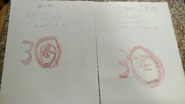 Daniel Zhu & Oyloh Zhu, Age 5
