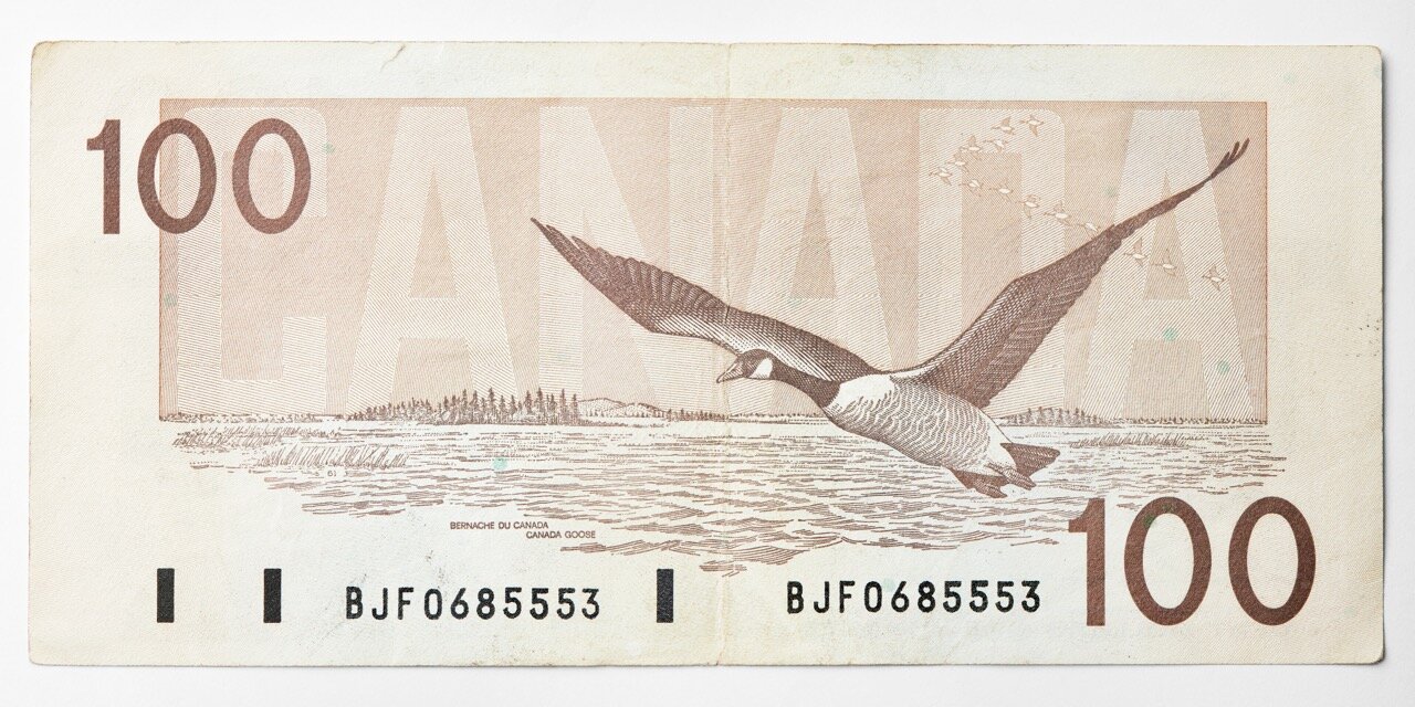 Out of Circulation Canadian One Hundred Dollar Bill