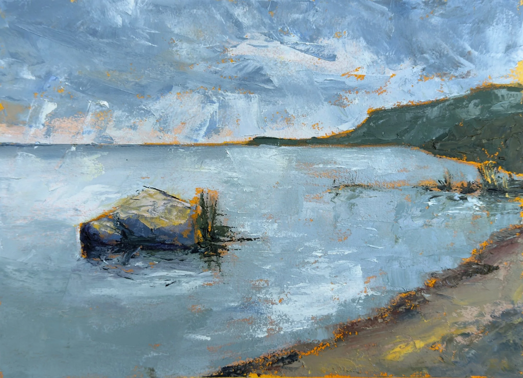 Still Water 9x12 Oil on Paper $285