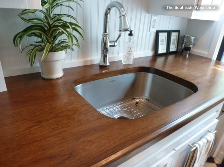 Wood Counters, How To Paint Wood Countertops Look Like Granite Tiles